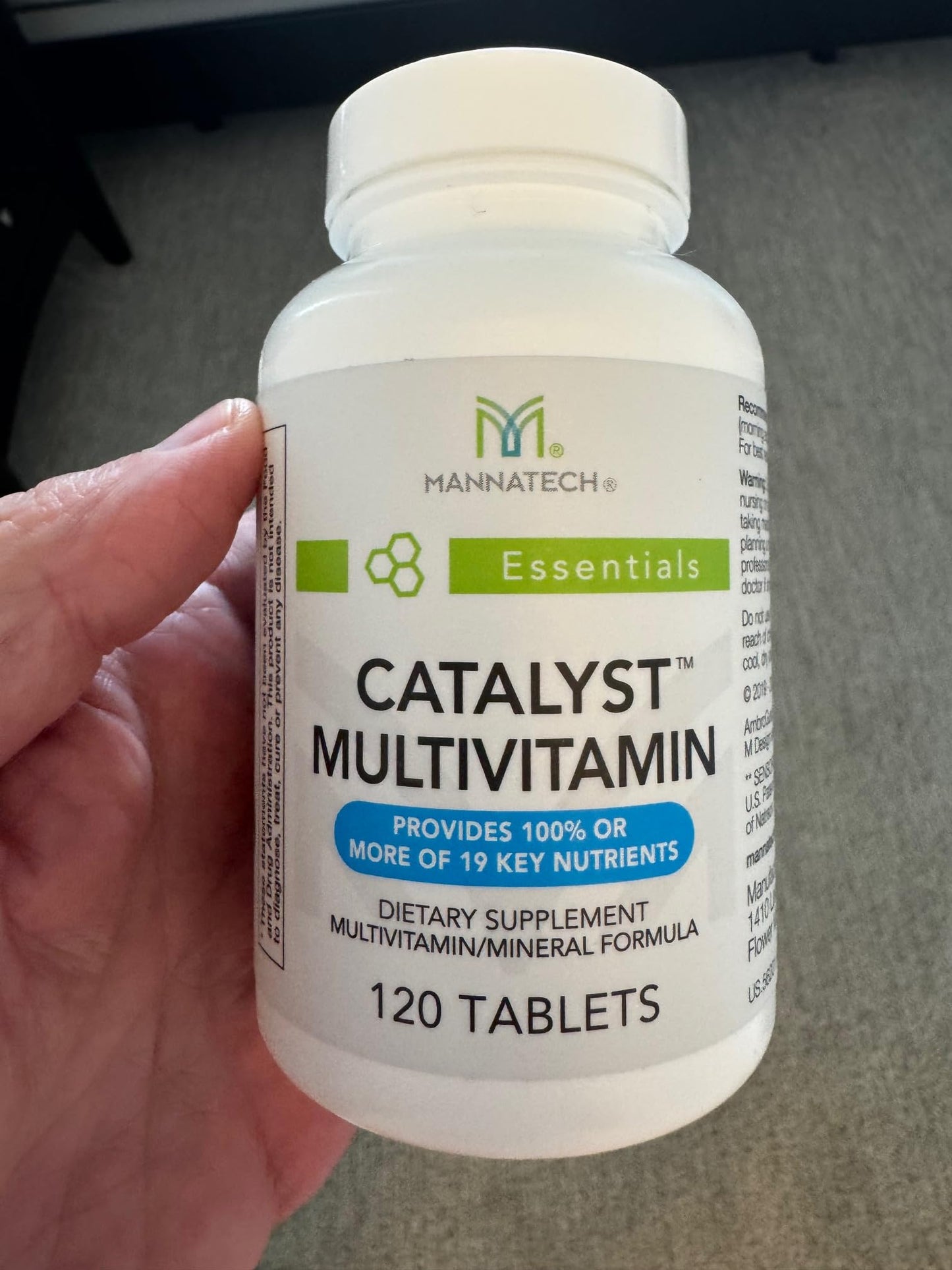 Instrucciones para consumir Mannatech Catalyst Multivitaminas