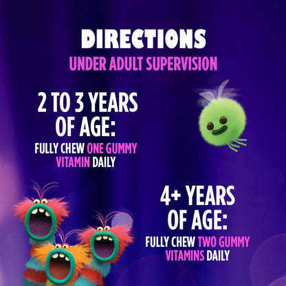 Instrucciones para niños y adultos para consumir gomitas