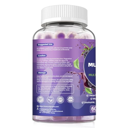 Instrucciones y precauciones para gomitas multivitamínicas para hombres