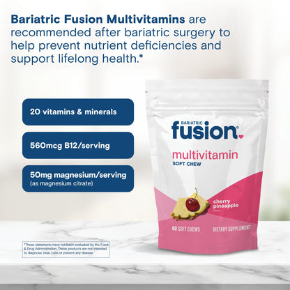Instrucciones de uso de multivitaminas Bariatric Fusion