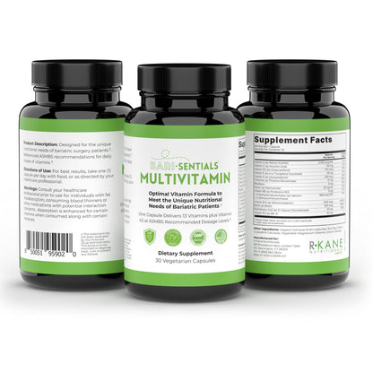 Instrucciones para multivitamínico bariátrico R-Kane
