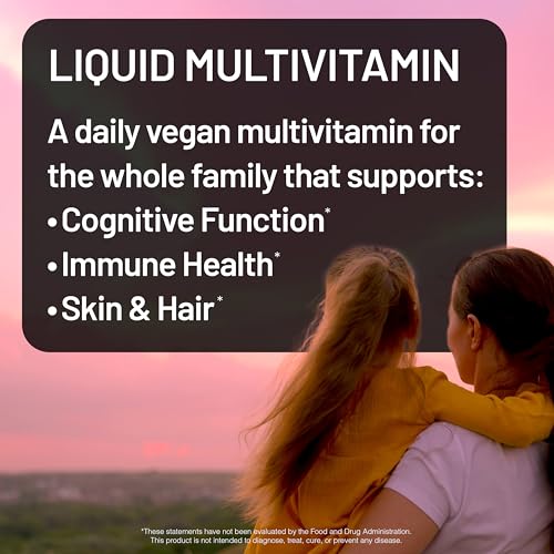 Instrucciones del multivitamínico líquido para adultos y niños
