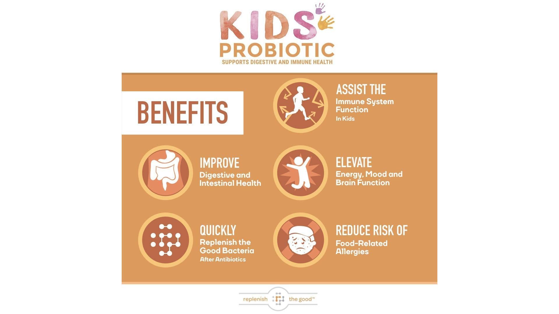 Instrucciones uso probióticos veganos Replenish the Good niños