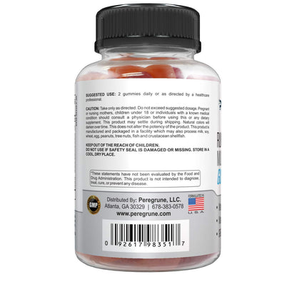 Instrucciones de uso de gomas multivitamínicas PEREGRUNE
