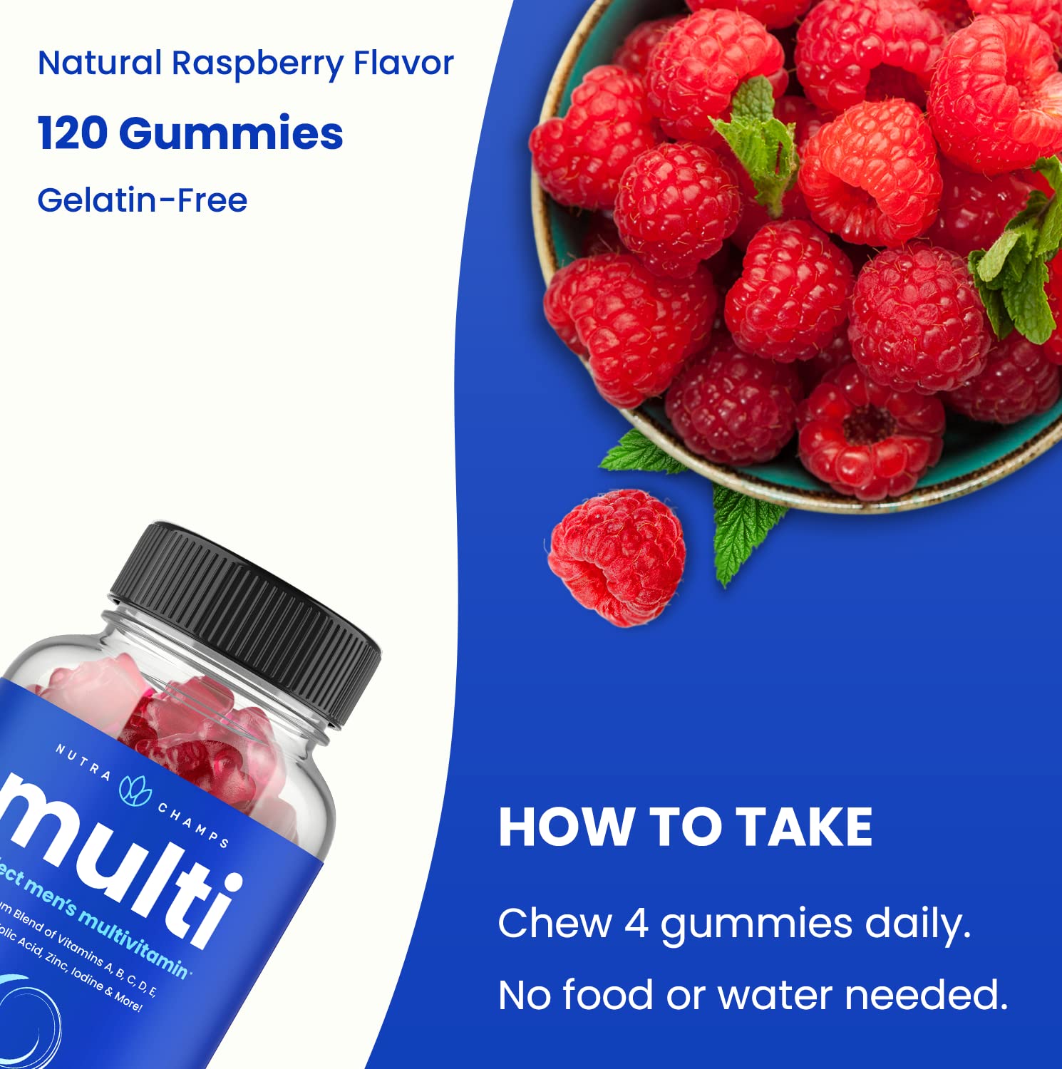 Instrucciones de uso de las gomitas NutraChamps