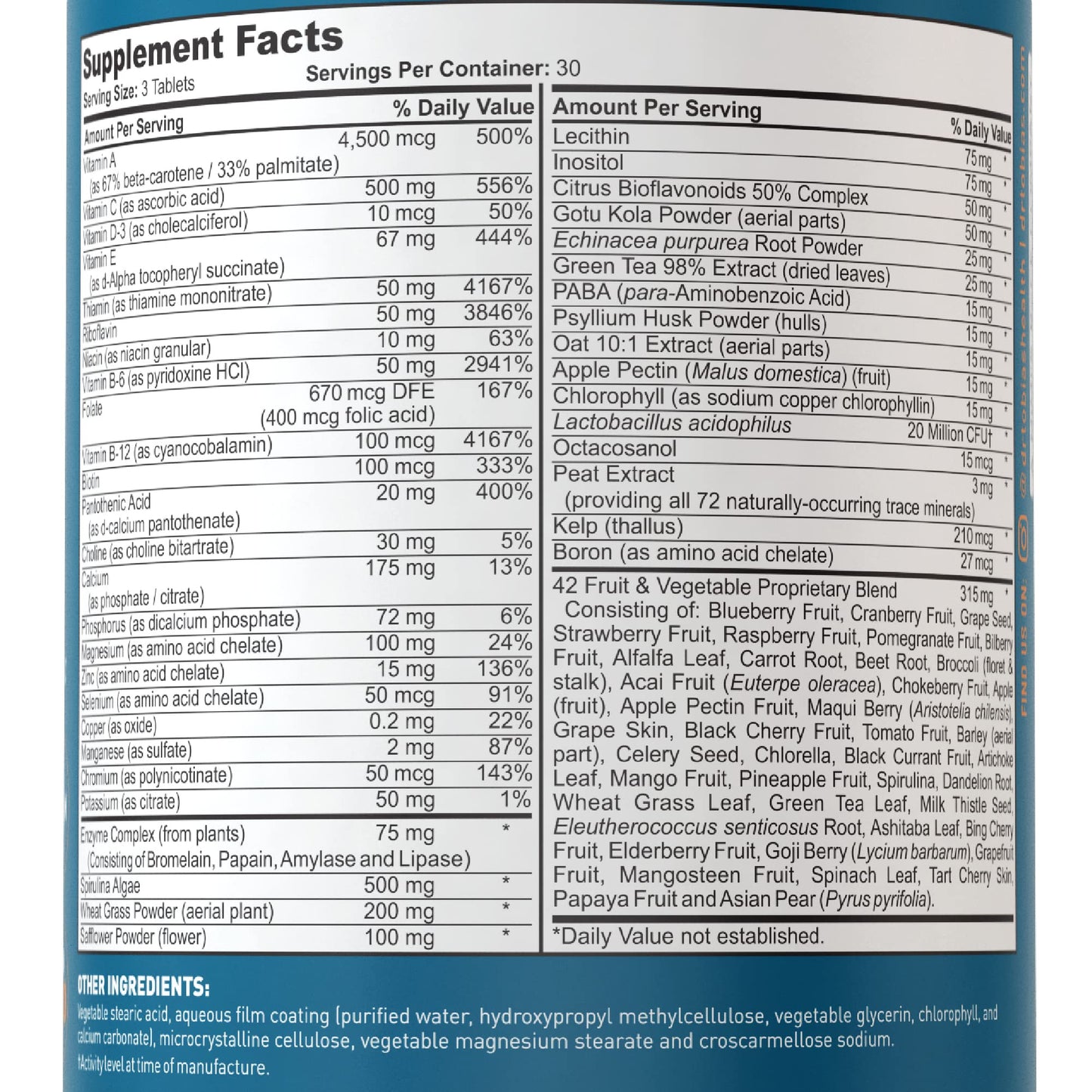instrucciones de uso multivitaminas dr tobias