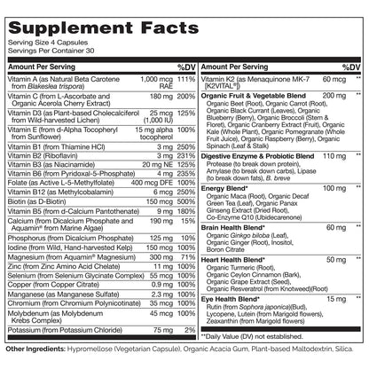 Instrucciones para el uso de multivitaminas Naturelo para hombres