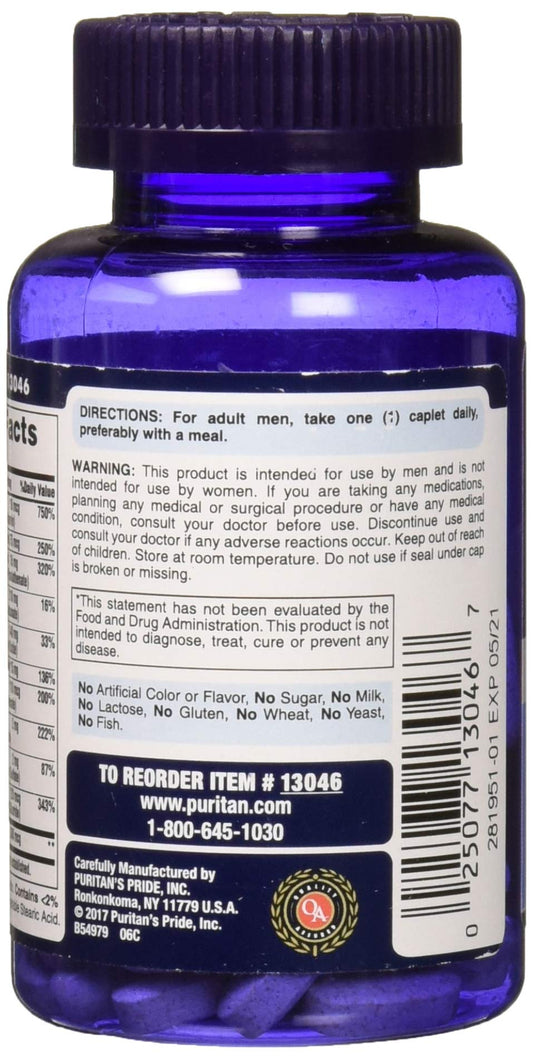 Instrucciones de uso de multivitaminas Puritan's Pride