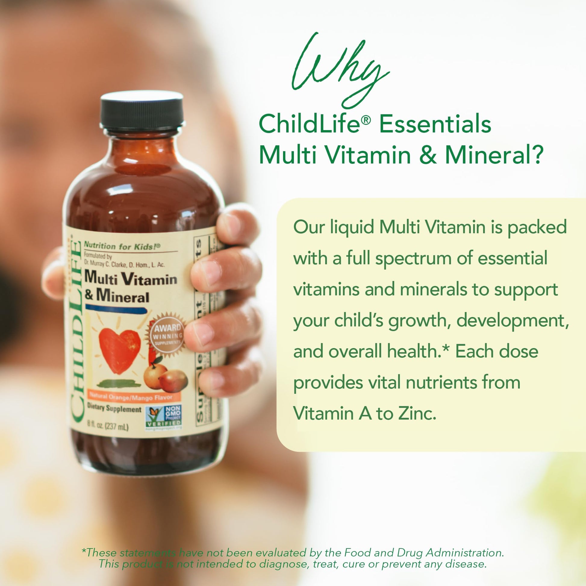 Instrucciones de uso del multivitamínico Childlife