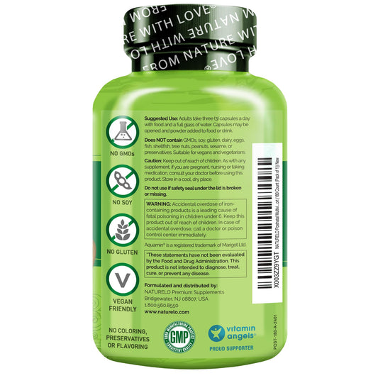 Instrucciones de uso del multivitamínico NATURELO
