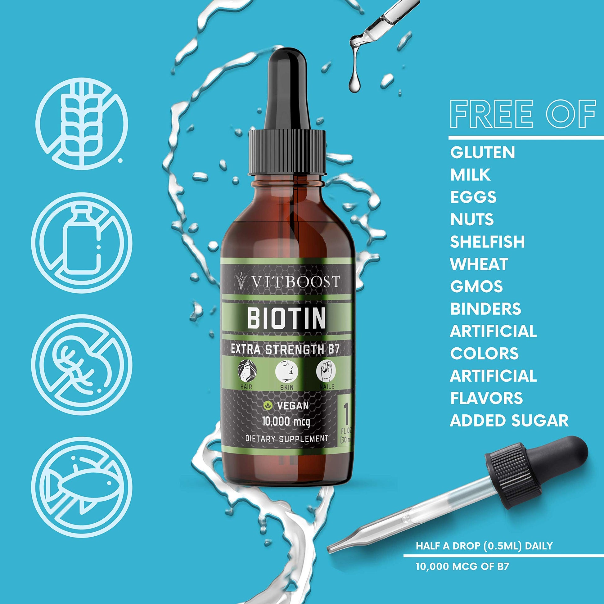 Instrucciones uso suplemento VitBoost gotas B12 veganas