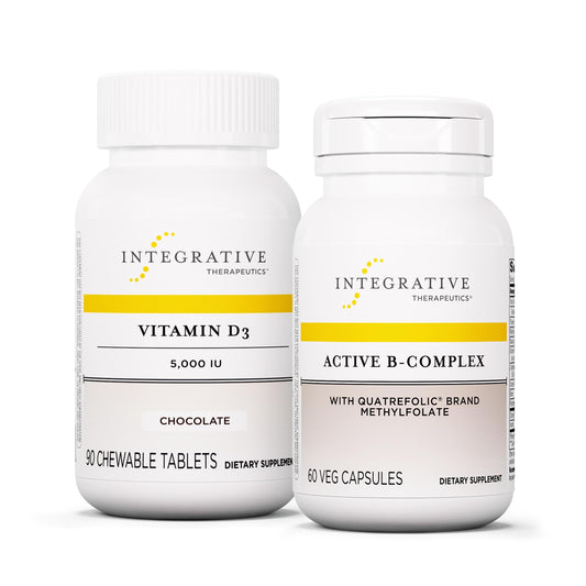 Paquete Integrative Therapeutics Active B-Complex y Vitamina D3 90 masticables