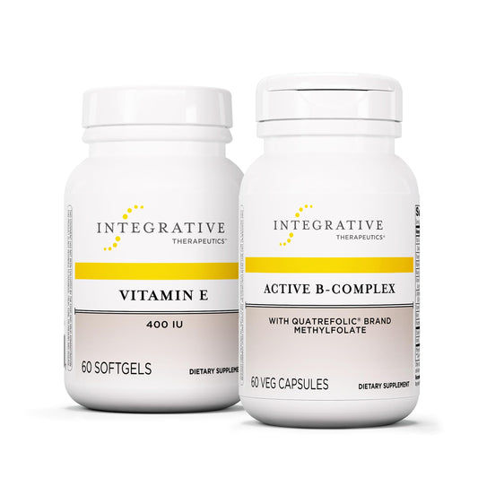 Paquete Integrative Therapeutics Active B-Complex y Vitamina E 60 cápsulas
