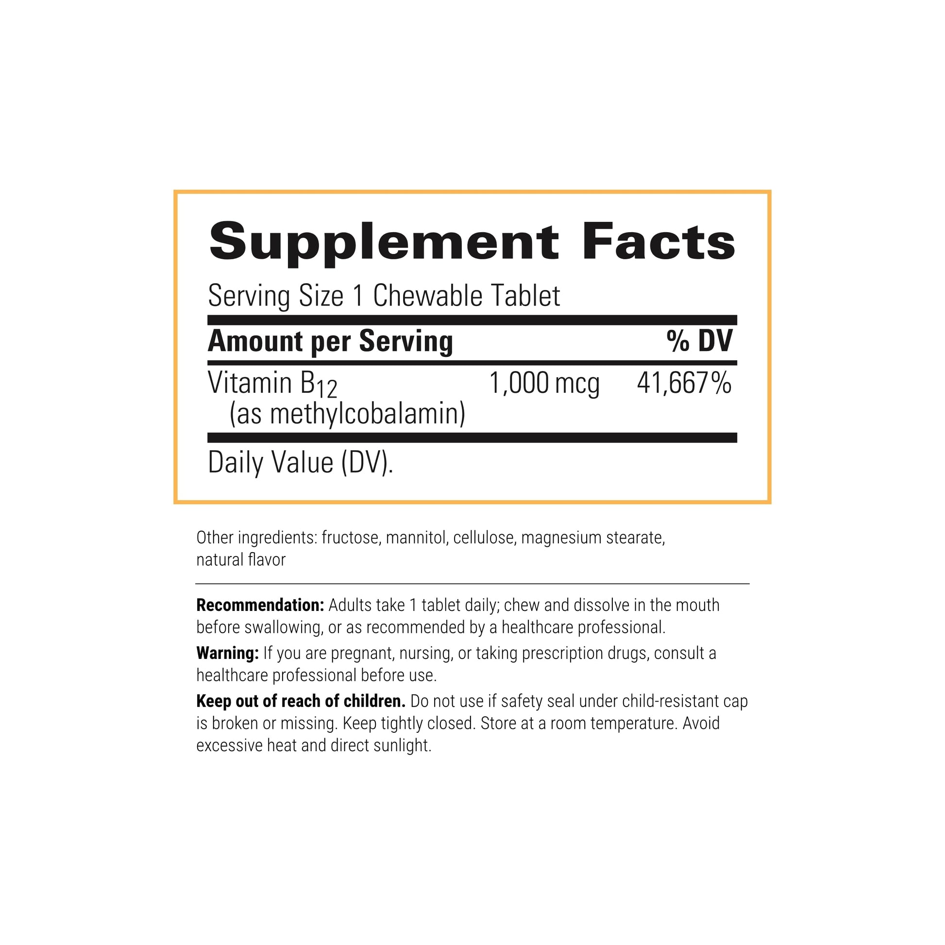 Paquete frontal Integrative Therapeutics B12 metilcobalamina 30 tabletas