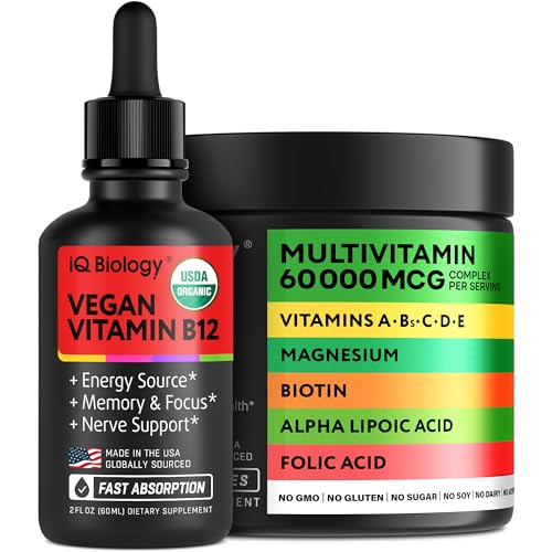 IQ BIOLOGY Vitamina B12 Orgánica en gotas líquidas