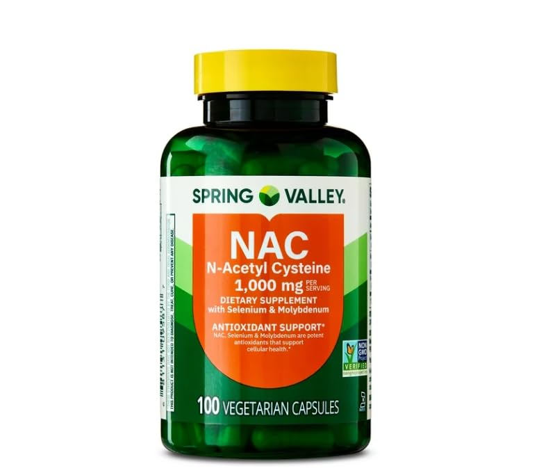 Botella de cápsulas vegetarianas IT'S BRAZILIAN NAC para apoyo antioxidante