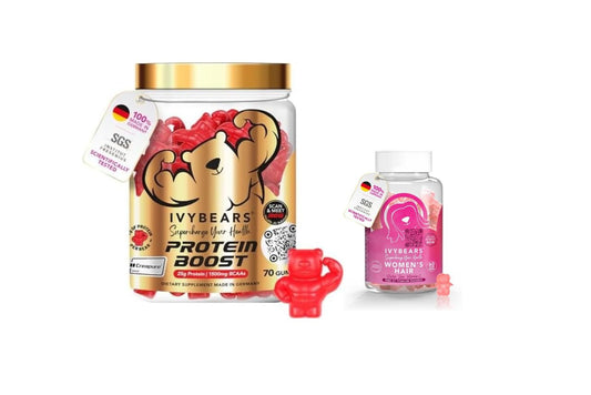 Paquete IvyBears Fuerza y Belleza para mujeres gomas vitamínicas