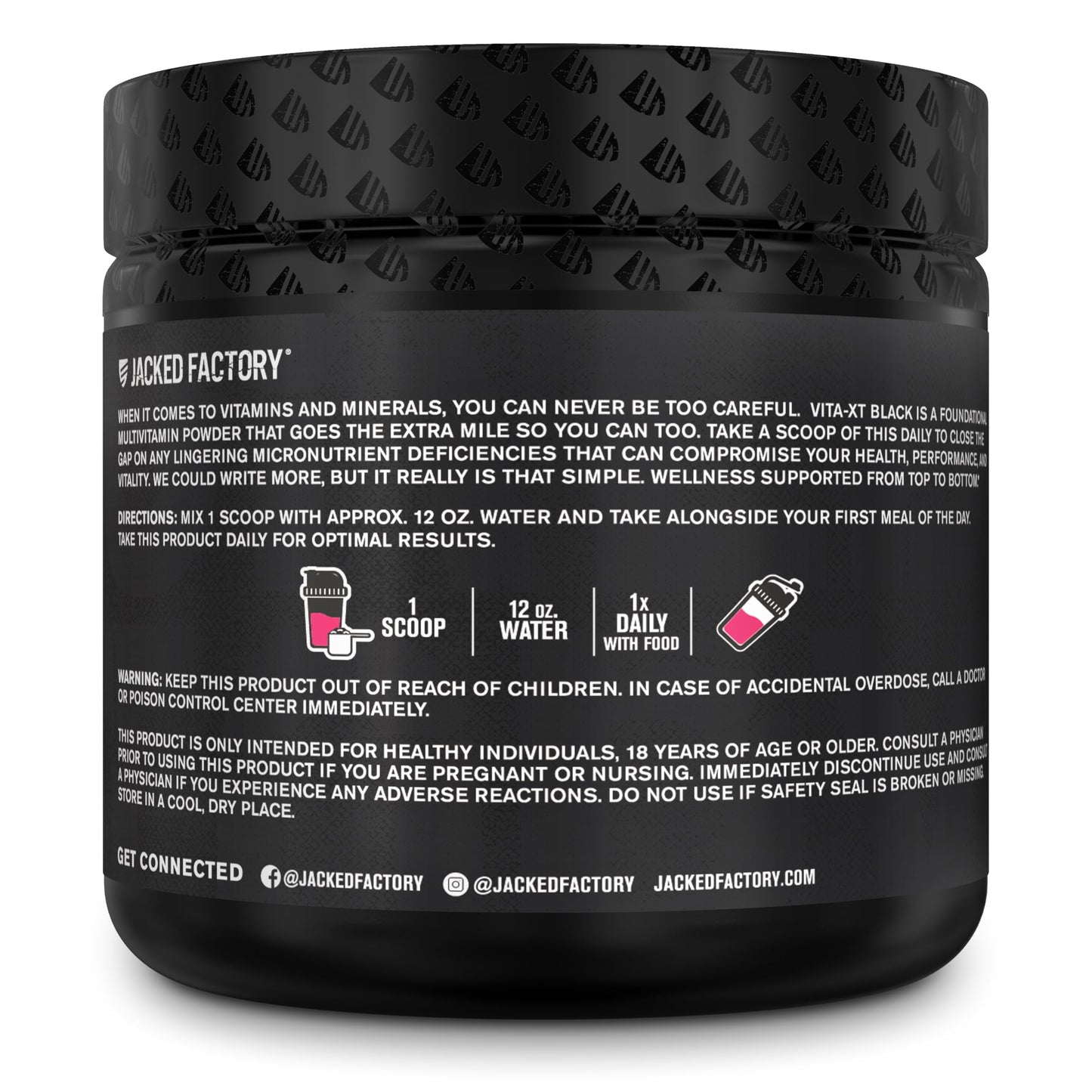 Jacked Factory multivitamina Vita XT, 30 servicios por envase.