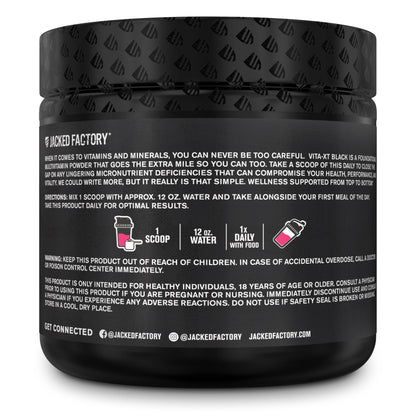 Jacked Factory multivitamina Vita XT, 30 servicios por envase.