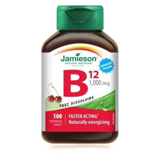 Jamieson tabletas sublinguales vitamina b12 metilcobalamina 1000 mcg