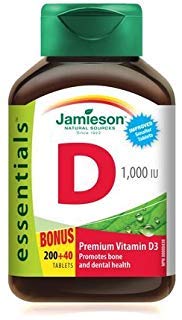 Jamieson vitamina d 1000 ui 240 cápsulas suplemento