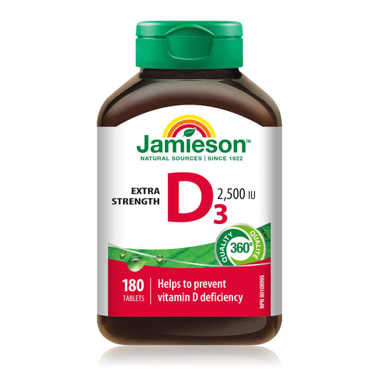 Jamieson vitamina d3 extra fuerte 180 tabletas