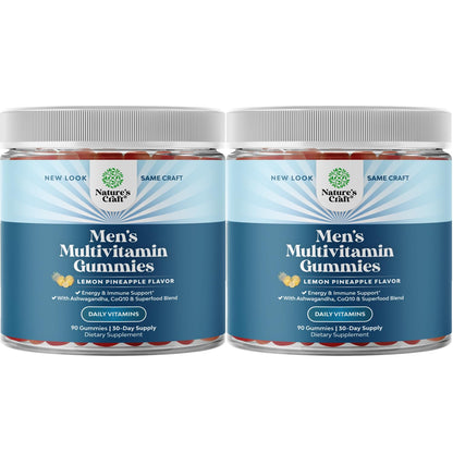 tarro de gomitas multivitamínicas para hombres