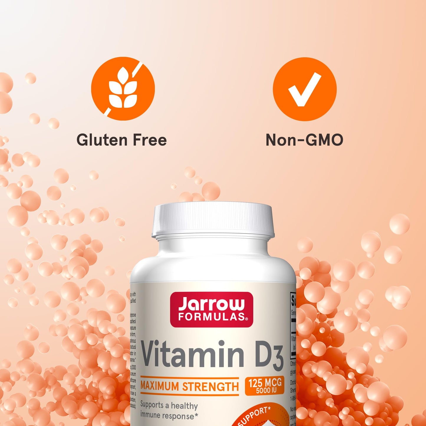 Jarrow formulas cápsulas blandas vitamina d3 paquete