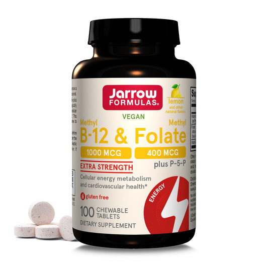 Jarrow Formulas Metil B12 suplemento energía celular tableta masticable
