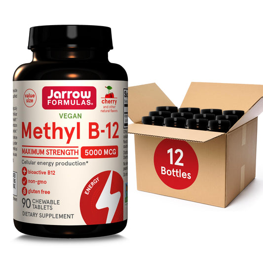 Jarrow Formulas Metil B-12 tabletas masticables sabor cereza