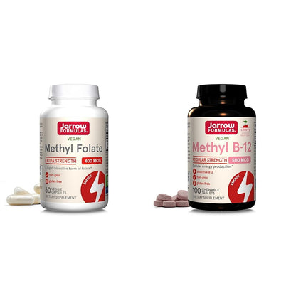 Jarrow Formulas metil folato y metil B-12 suplemento paquete