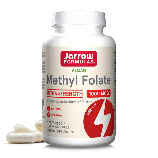 Jarrow Formulas metilfolato 1000 mcg frasco 100 cápsulas vegetales