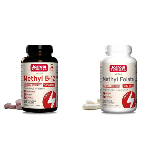 Jarrow Formulas tabletas masticables Methyl B-12 sabor cereza 5000 mcg