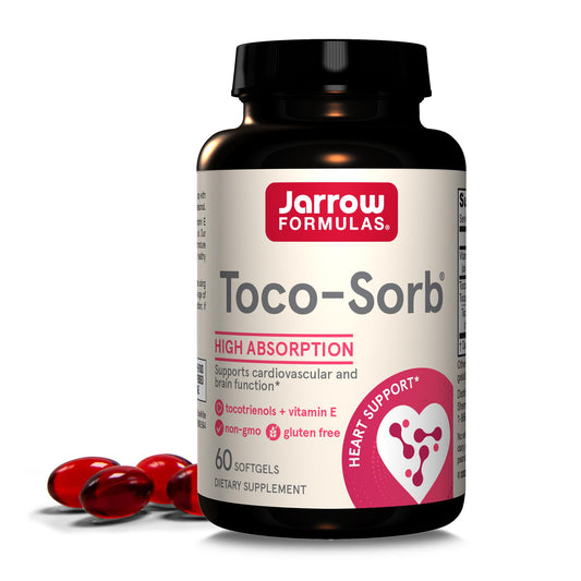 Jarrow Formulas Toco-Sorb suplemento vitamina E complejo tocotrienol 60 cápsulas
