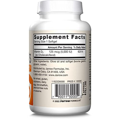 Jarrow formulas vitamina d3 descripción del producto