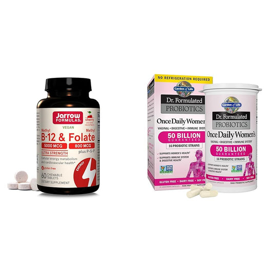 Paquete Jarrow vitaminas B y probióticos para salud femenina