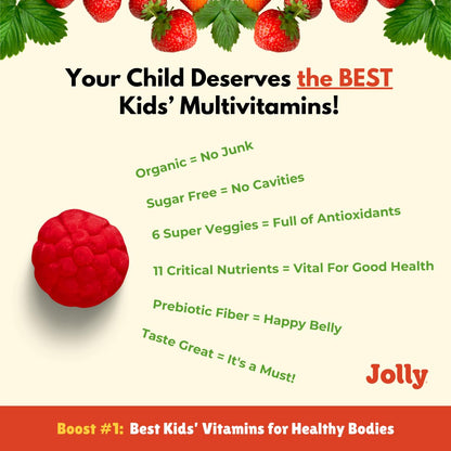 Jolly Adventure vitaminas niños super verduras antioxidantes