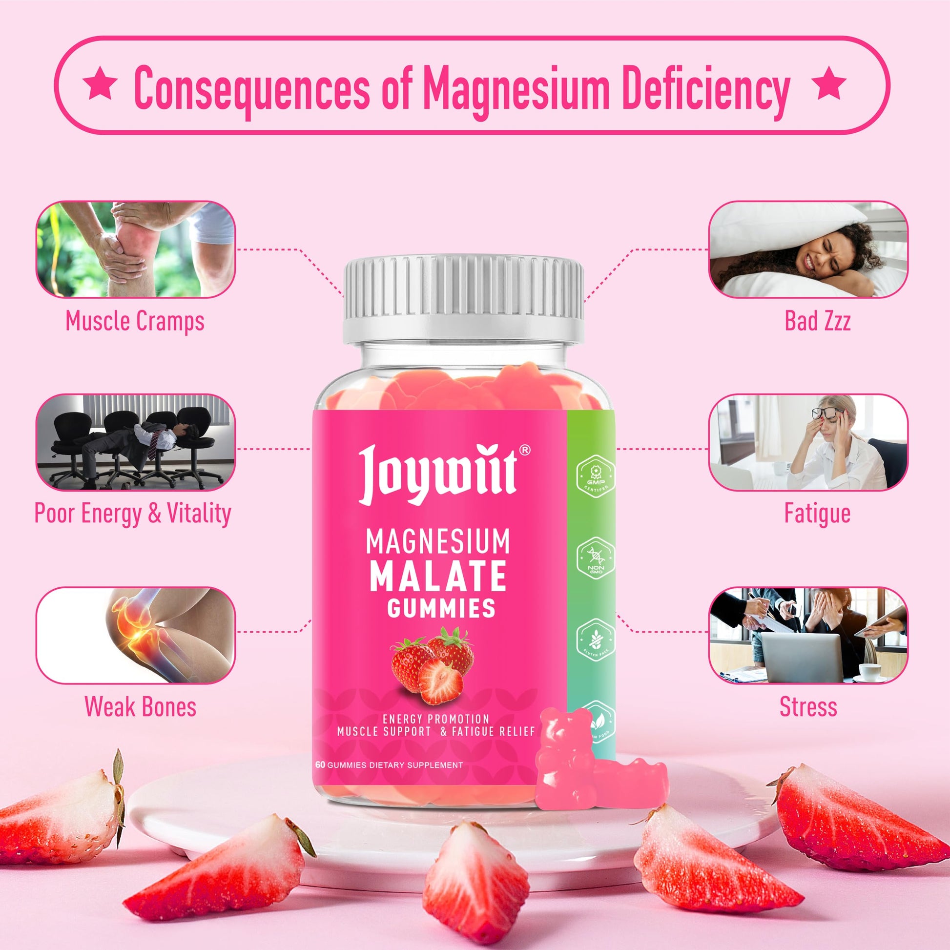 Detalles gominolas Joywiit magnesio y vitamina B1
