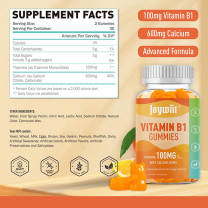 Suplemento gominolas Joywiit magnesio vitamina B1