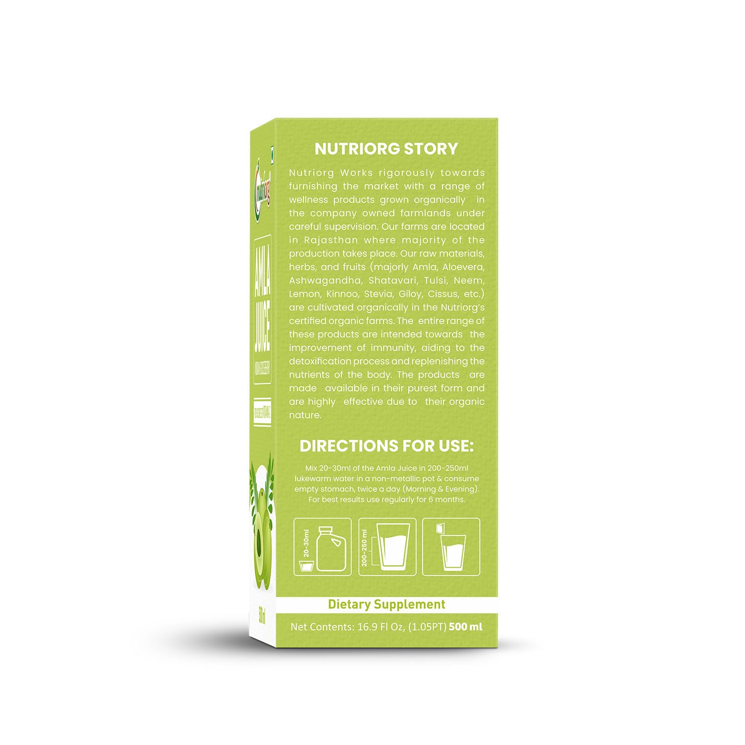 Jugo Nutriorg amla botella