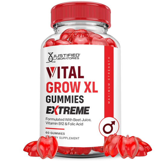 Justified Laboratories Vital Grow XL gomitas ACV saborizadas