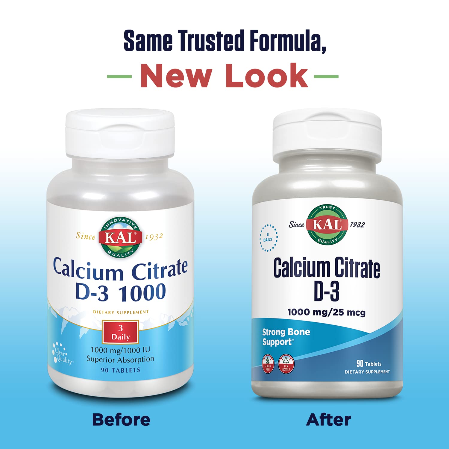 KAL citrato de calcio 1000 mg envase trasero y tabletas