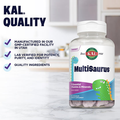 Multivitaminas KAL calidad y sabor para niños