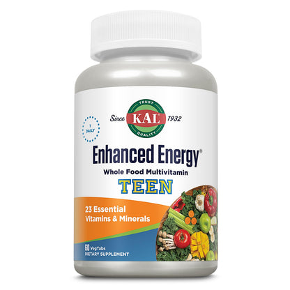 Frasco de multivitamínico KAL para adolescentes con 60 tabletas