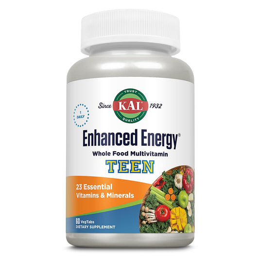 Frasco de multivitamínico KAL para adolescentes con 60 tabletas