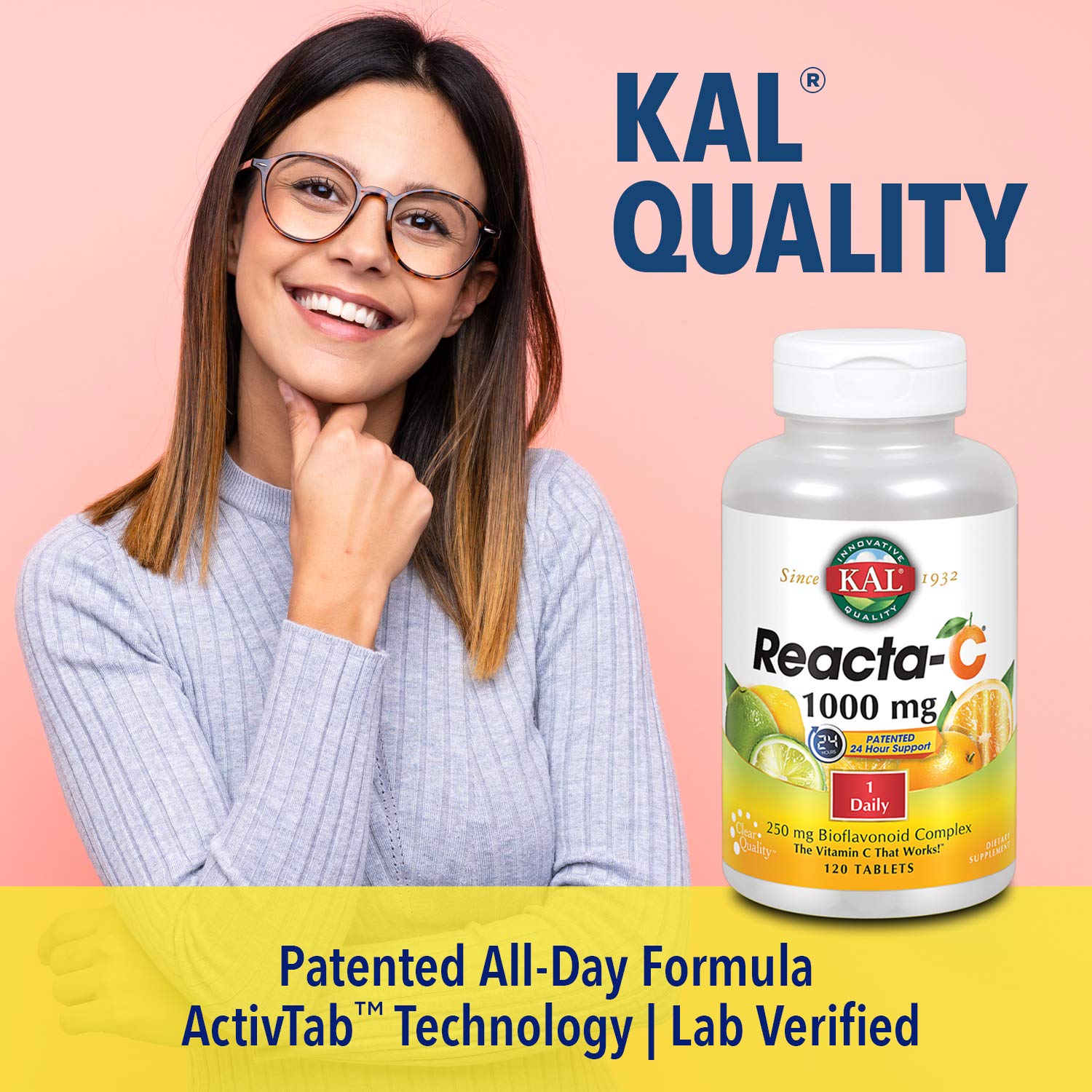 KAL Reacta-C vitamina C para soporte inmunológico