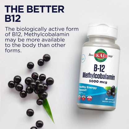 KAL suplemento energético Vitamina B-12 Metilcobalamina