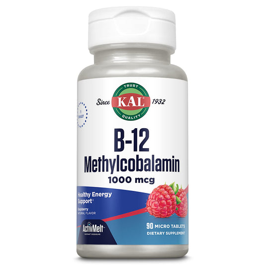 KAL vitamina B12 metilcobalamina 1000 mcg micro tableta frambuesa