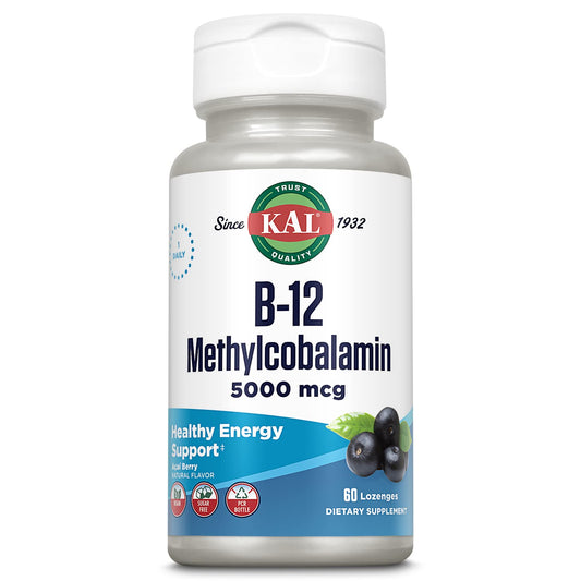 KAL Vitamina B-12 Metilcobalamina 5000mcg pastillas acai