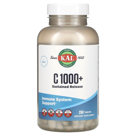 KAL Vitamina C 1000+ liberación sostenida frasco